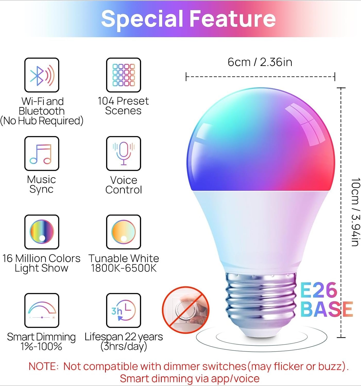 Alexa Google Home Smart LED Bulbs