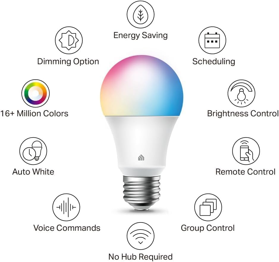 Wi‑Fi Multicolor Dimmable Smart Bulb