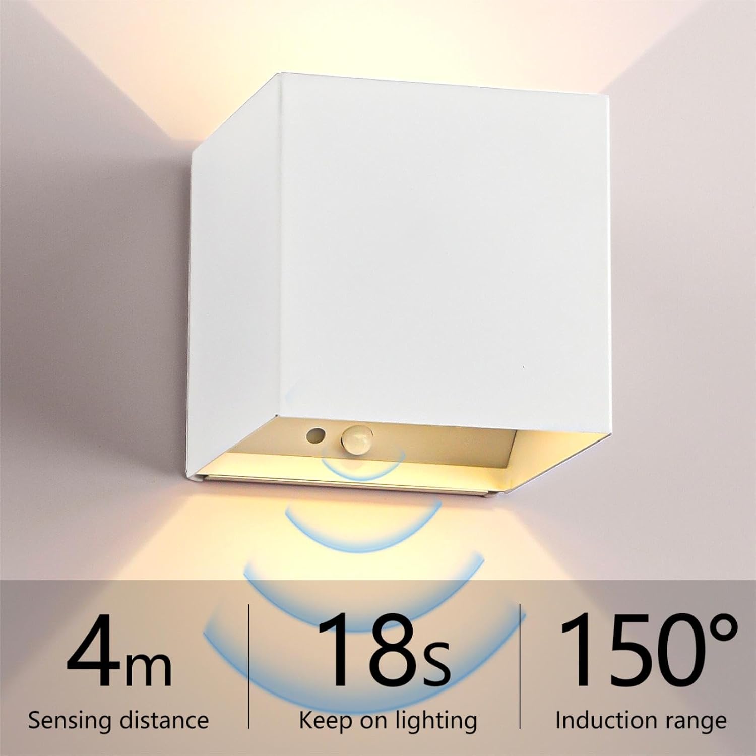 Rechargeable Adjustable Motion‑Sensor Wall Sconces