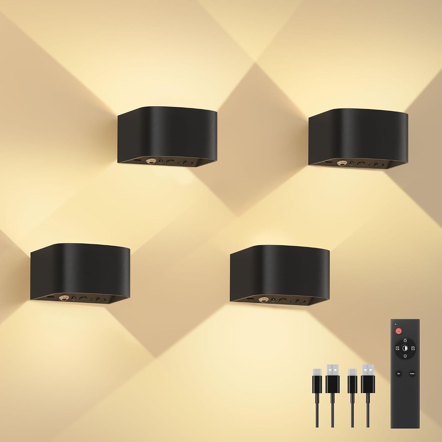 Rechargeable Motion Sensor Wall Sconce Lights