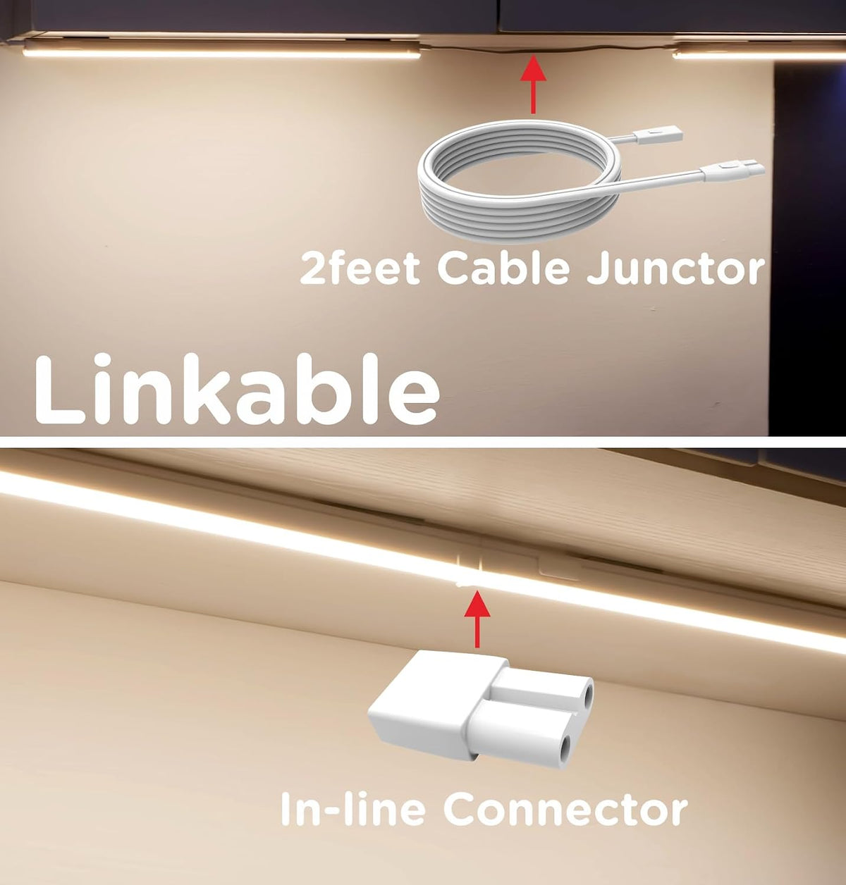 Plug‑in CCT LED Under Cabinet Lights
