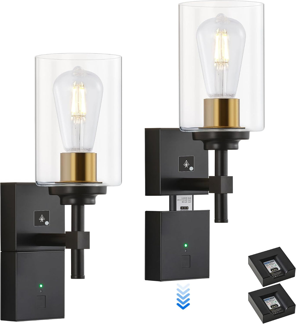 Multi‑Use Motion‑Sensor Wall Sconces Two‑Pack