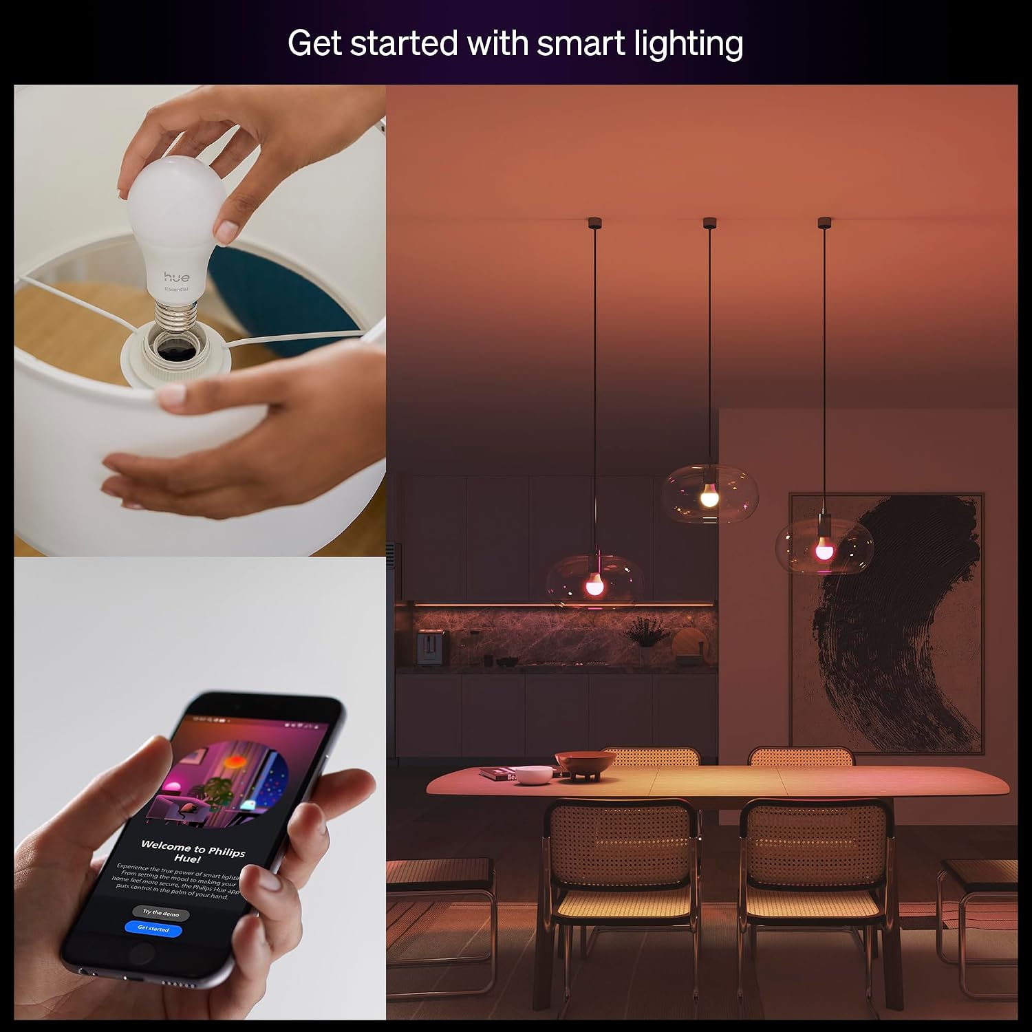 A19 Smart LED Light Bulbs 4‑Pack