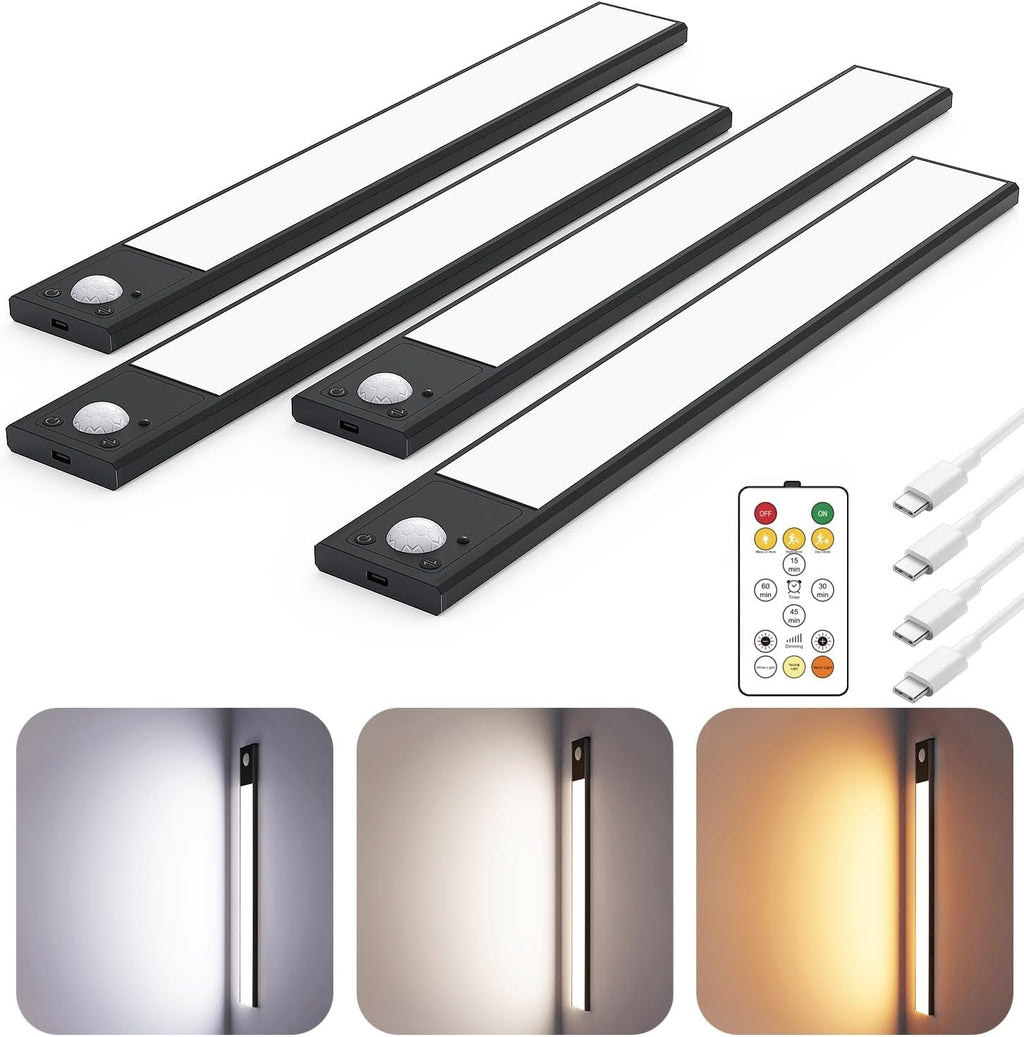 Wireless Remote Motion‑Sensor Cabinet Lights