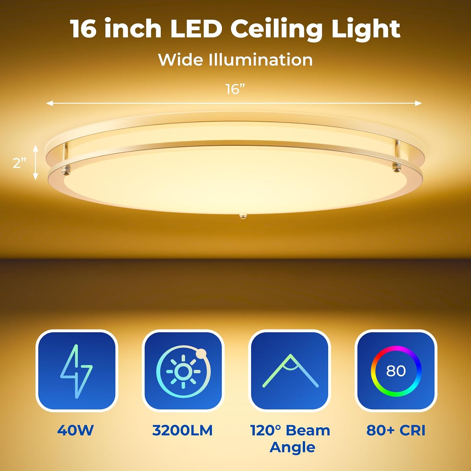 RGBCW Alexa Google Smart Ceiling Light