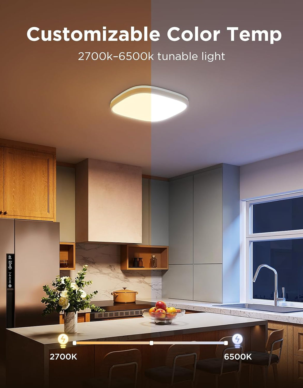 RGBIC Square Smart Ceiling Light 1‑Pack