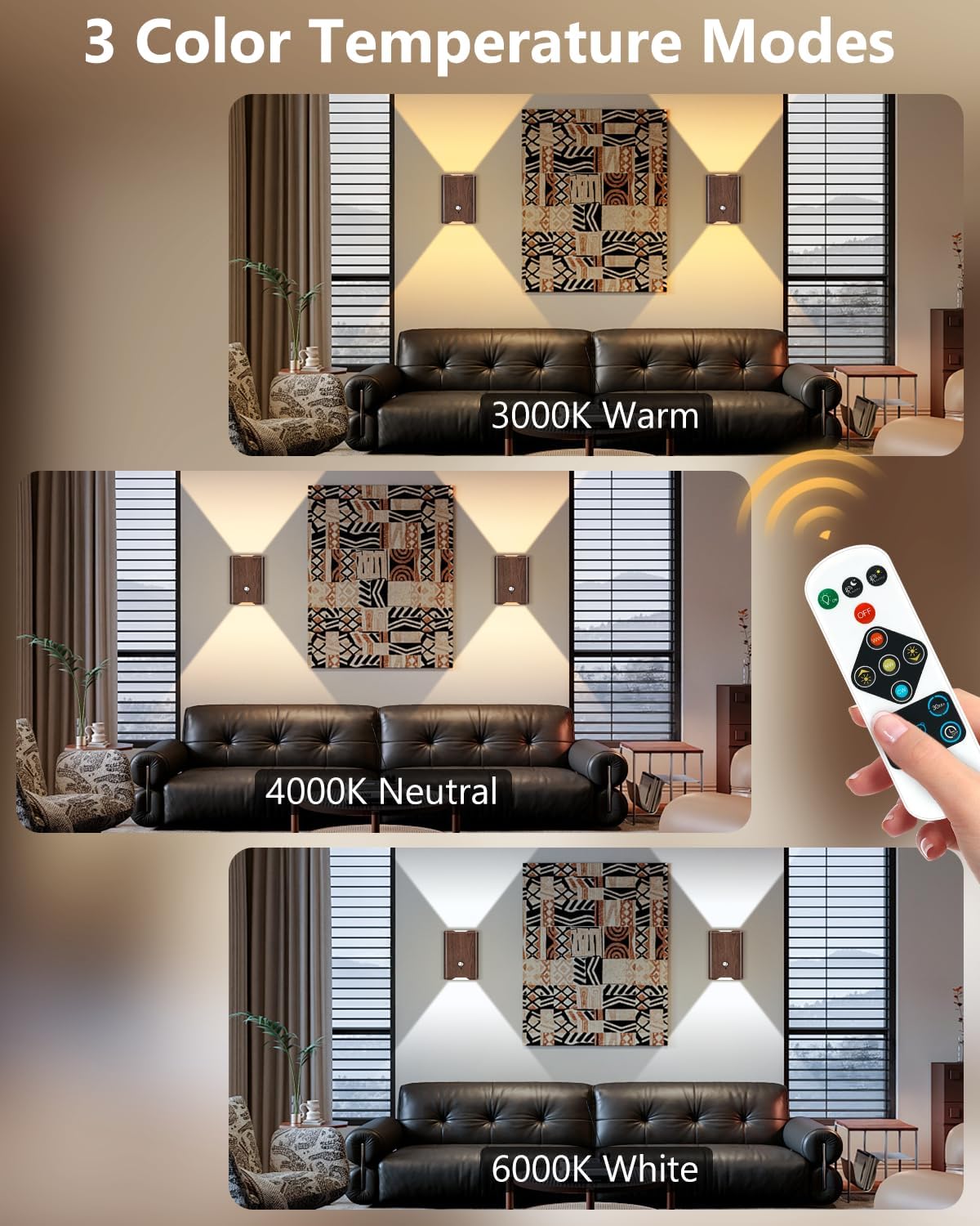 Rechargeable Motion‑Sensor Wall Light Set