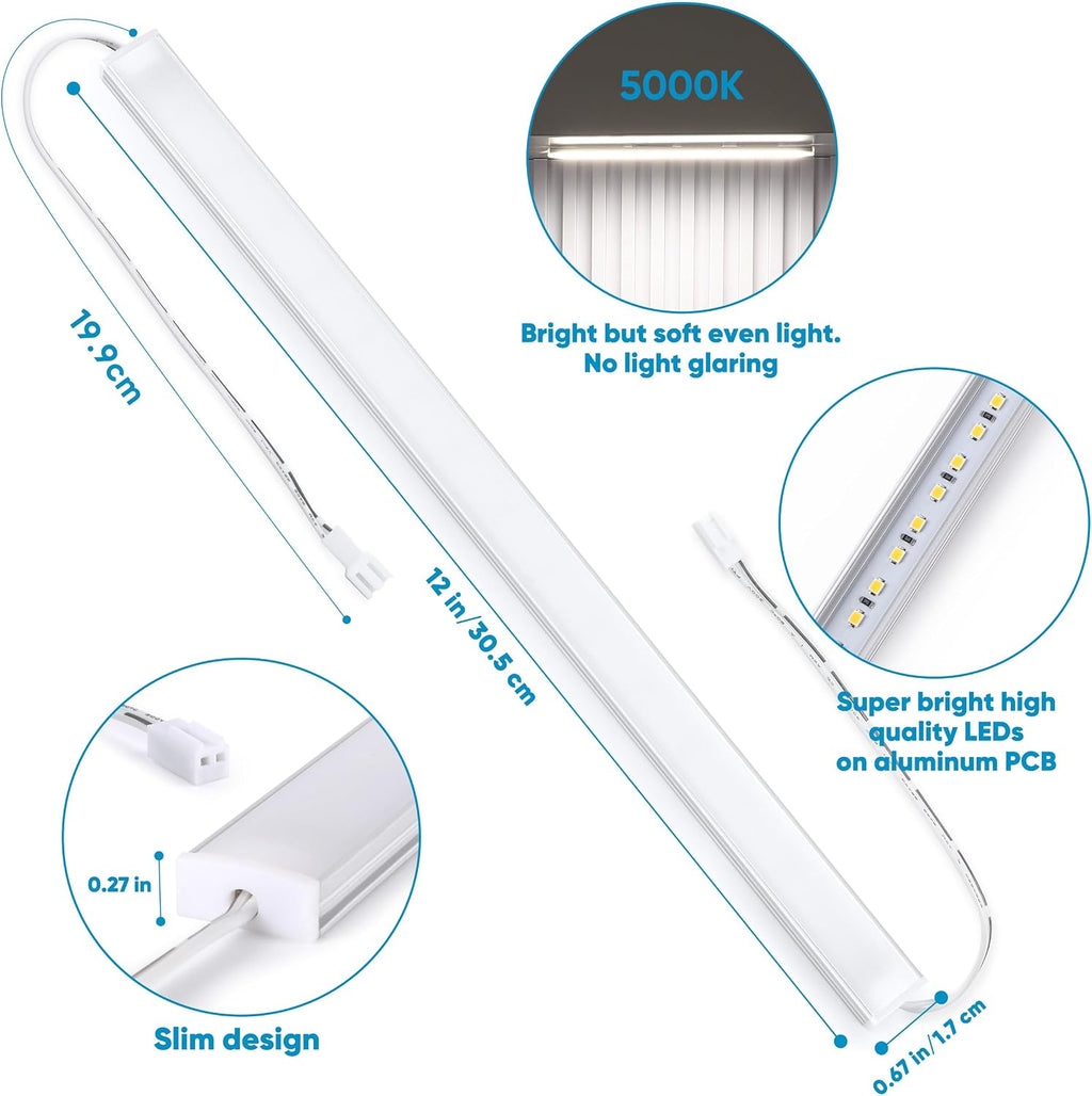 Plug‑in Dimmable LED Under Cabinet Lights