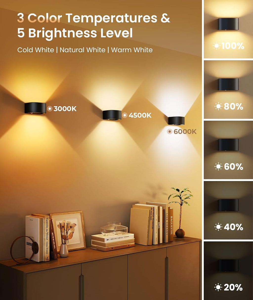 Rechargeable Motion Sensor Wall Sconce Lights
