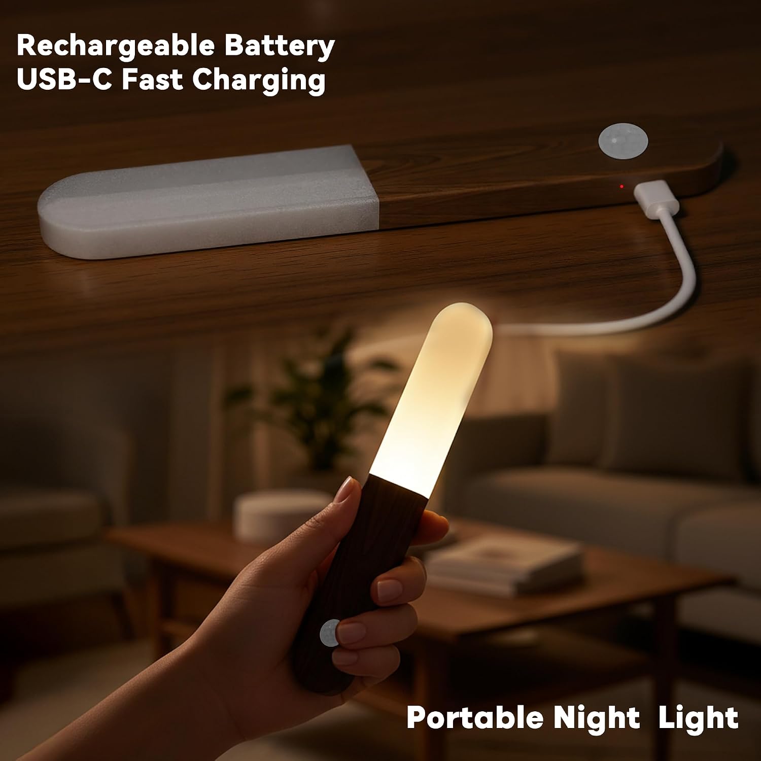 Wireless Rechargeable Motion‑Sensor Wall Sconces