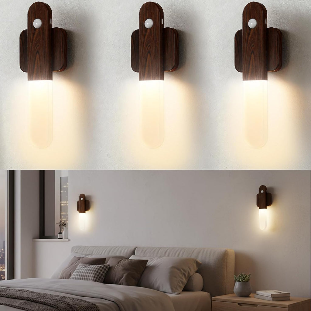 Wireless Rechargeable Motion‑Sensor Wall Sconces