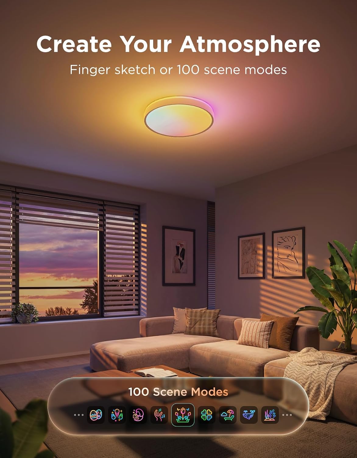 RGBIC Pro Tunable Smart Ceiling Light