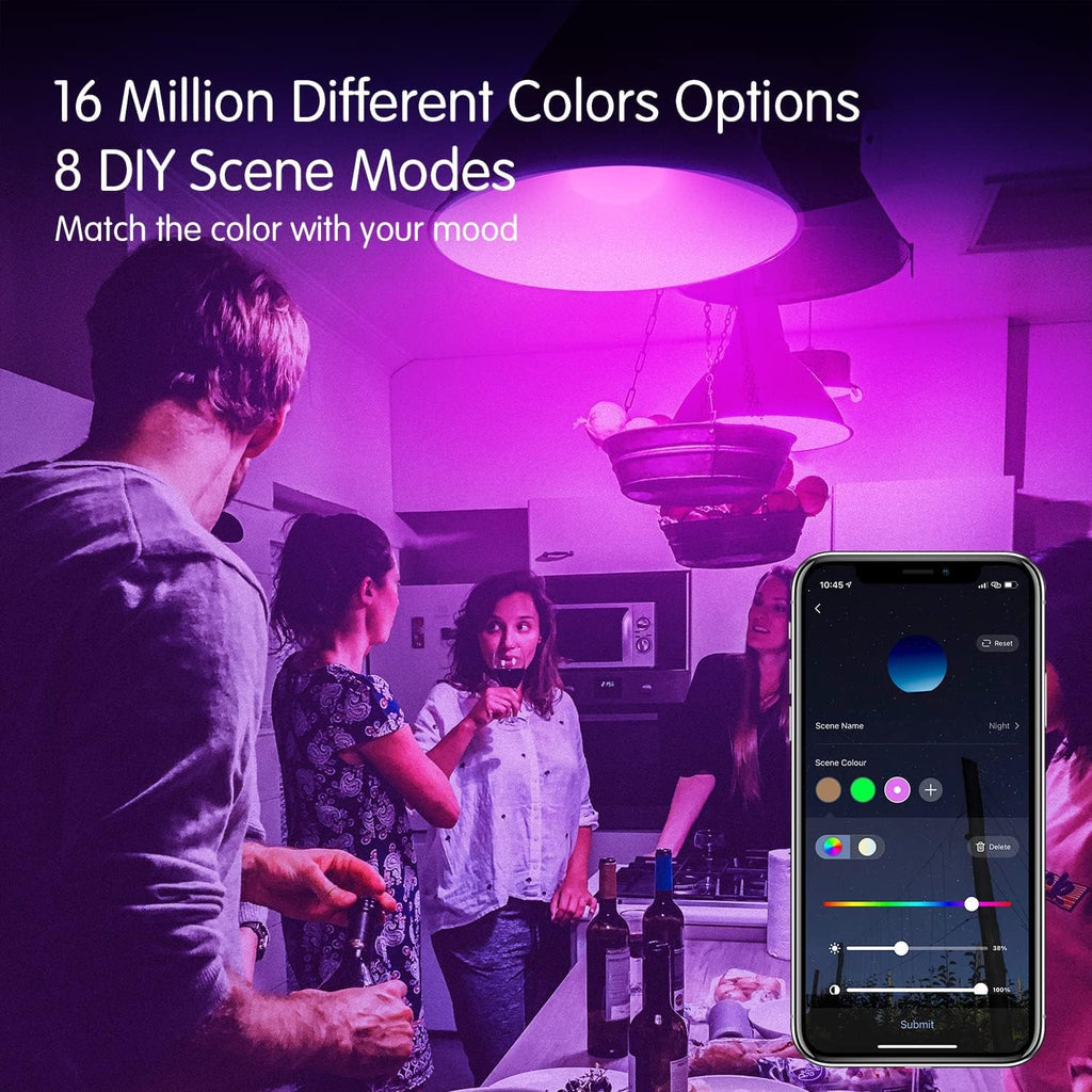 WiFi Color‑Changing Alexa Smart Bulbs
