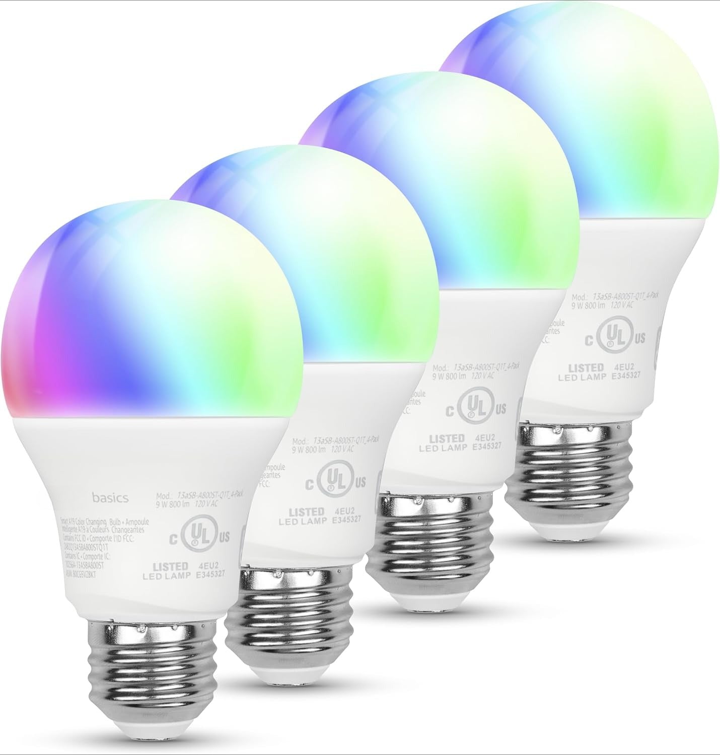 WiFi Color‑Changing A19 Smart Bulbs
